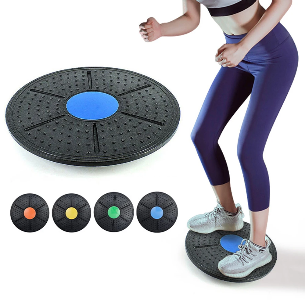 Tenrry Yoga Balance Board Disc Stability Round Plates Exercise Trainer for Fitness Sports 
