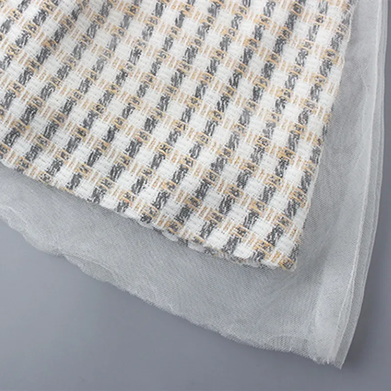 DFXD Toddler Dress Spring Elegant Dress Korean Style Peter Pan Collar Long Sleeve Cute Bow Plaid Party Princess Dress Vestidos