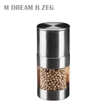 

Mini Manual Pepper Mill with Strong Adjustable Ceramic Grinder Kitchen Cook Tool