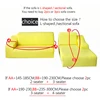 Solid color sofa covers for living room sofa towel Slip-resistant  strech    L Shaped Chaise Longue (measure sofa before buy) ► Photo 3/6