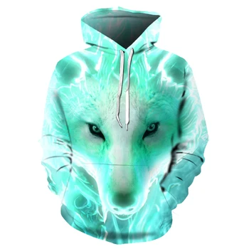 

Space Galaxy Wolf Hoodie Hoodies Men Women 2019 New Fashion Spring Autumn Pullovers Sweatshirts Sweat Homme 3D Tracksuit