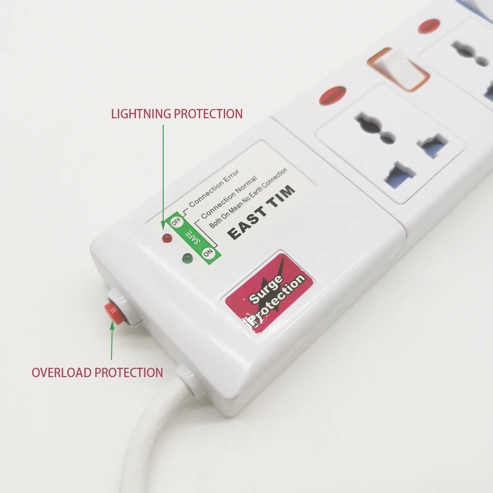 Plug Surge Protector, Proteção contra Sobrecarga, 5