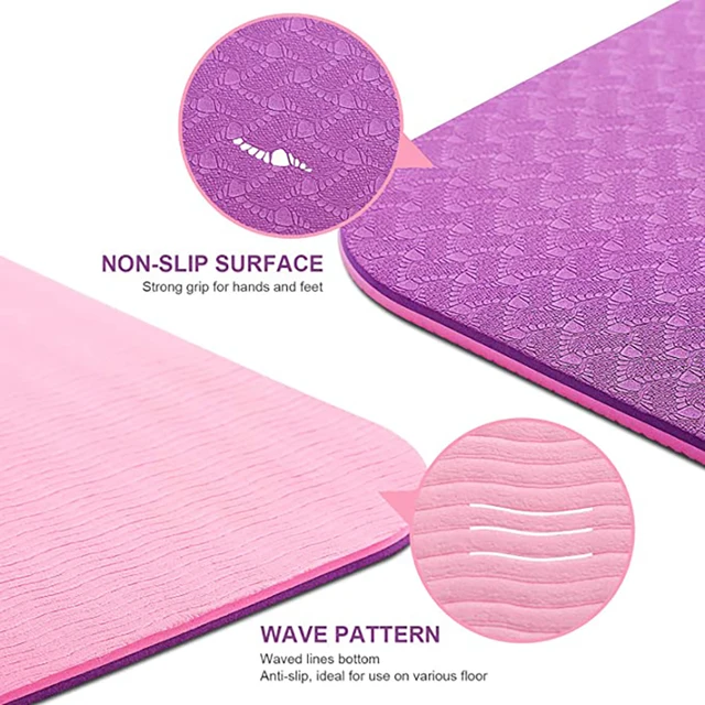 6mm Non-Slip Double Layer Yoga Mat 3