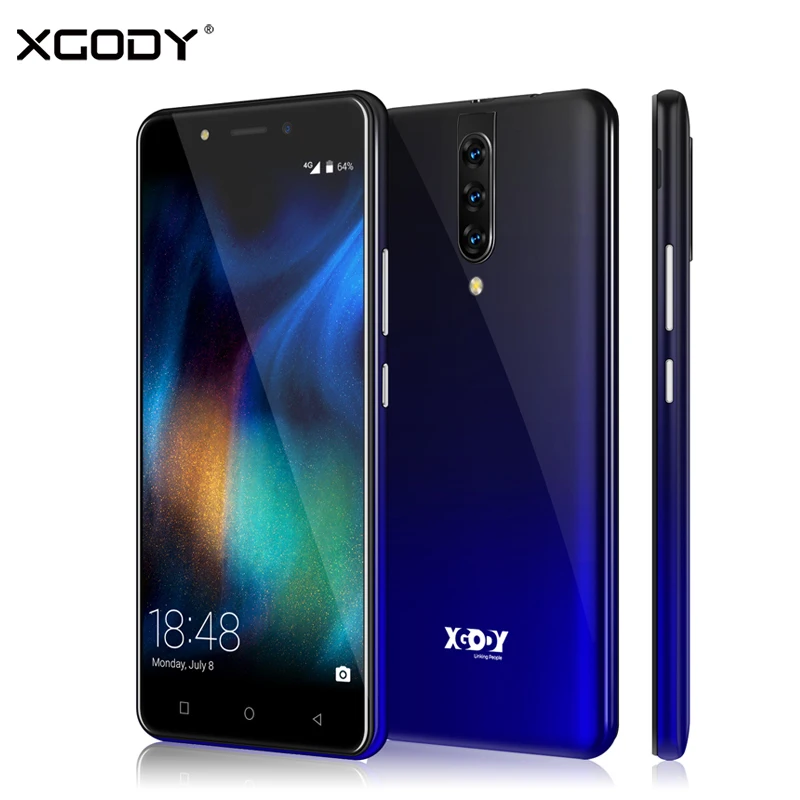 Смартфон XGODY K20 4G 5 дюйма 18:9 Android 9 0 2 + 16 ГБ MTK6737 четыре ядра две Sim карты МП 2800