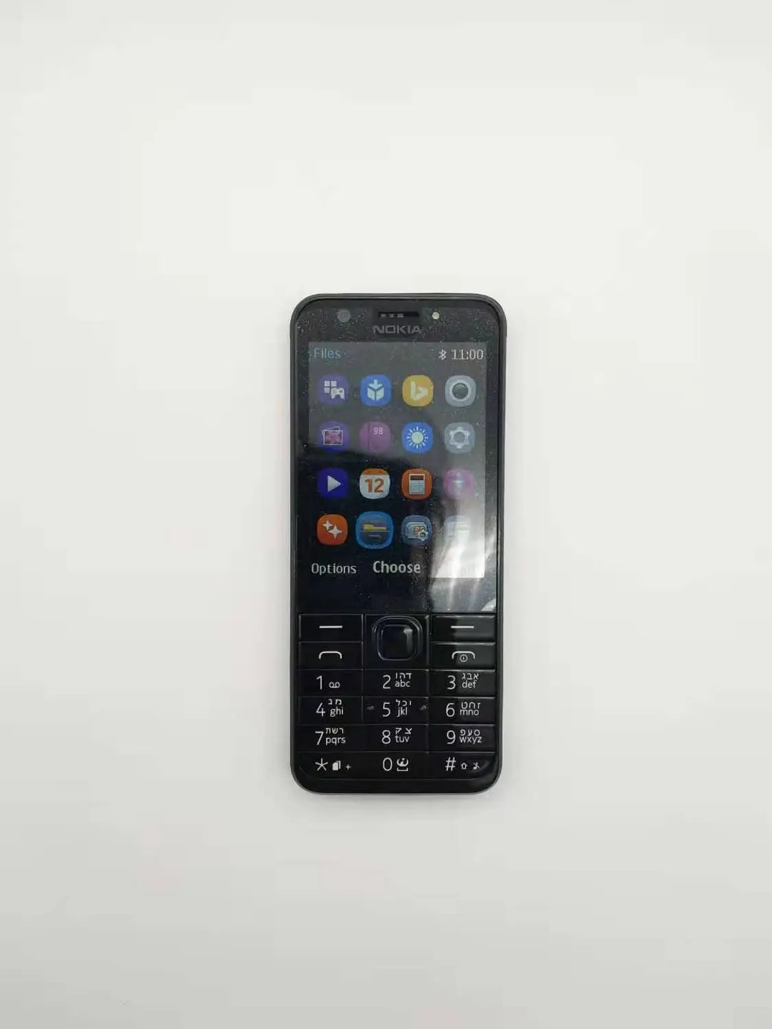 Разблокированный телефон NOKIA 230 с двумя sim-картами, GSM, хорошее качество, отремонтированный мобильный телефон и иврит, арабский, русский, клавиатура - Цвет: Черный