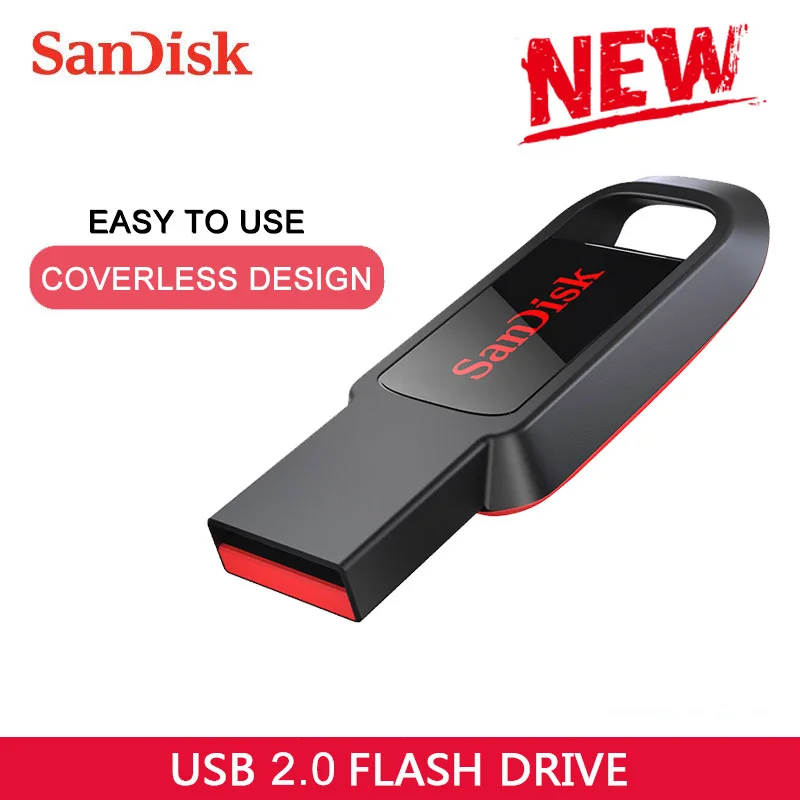 SanDisk USB 2,0 CZ61 USB флеш-накопитель 128 Гб 64 ГБ высокоскоростной USB мини микро-флеш-накопитель USB карта памяти 32 Гб 16 Гб карта памяти