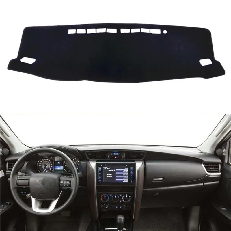 

For Toyota Fortuner SW4 2016 2017 2018 Dashboard Cover Mat Pad Dash Sun Shade Instrument Carpet Protect Car Styling Accessories
