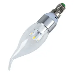 10 x E14 6 светодиодный 5630 лампочка-свеча SMD энергосберегающая лампа свет 3 Вт теплый белый