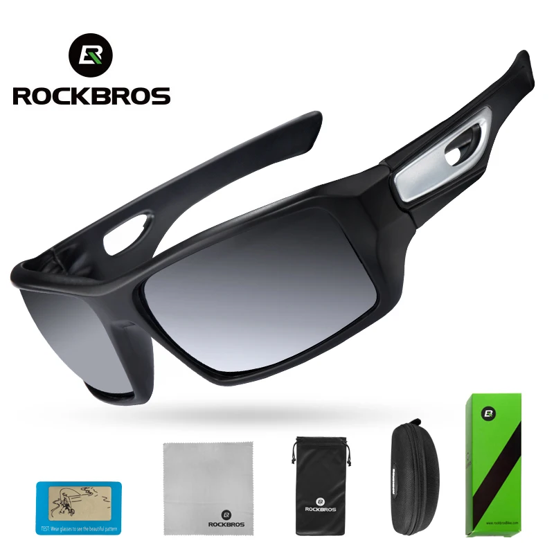 ROCKBROS Поляризованные велосипедные очки MTB велосипед Защита оптика Gafas Ciclismo наружные спортивные солнцезащитные очки для велосипеда Велоспорт Googles - Цвет: 10078