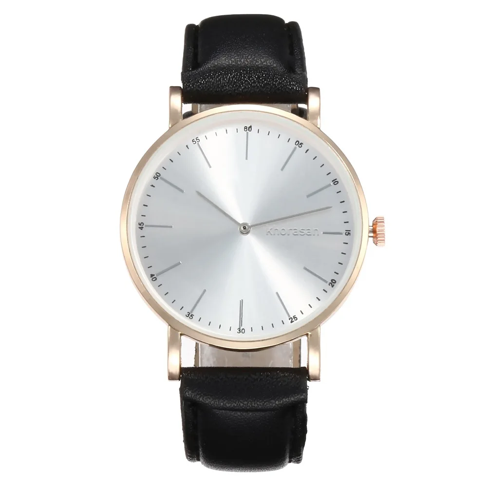 

Hot Selling WOMEN'S Two Needle Simple Measuring Fashion Leather Belt Quartz Wrist Watch Casual Student WOMEN'S