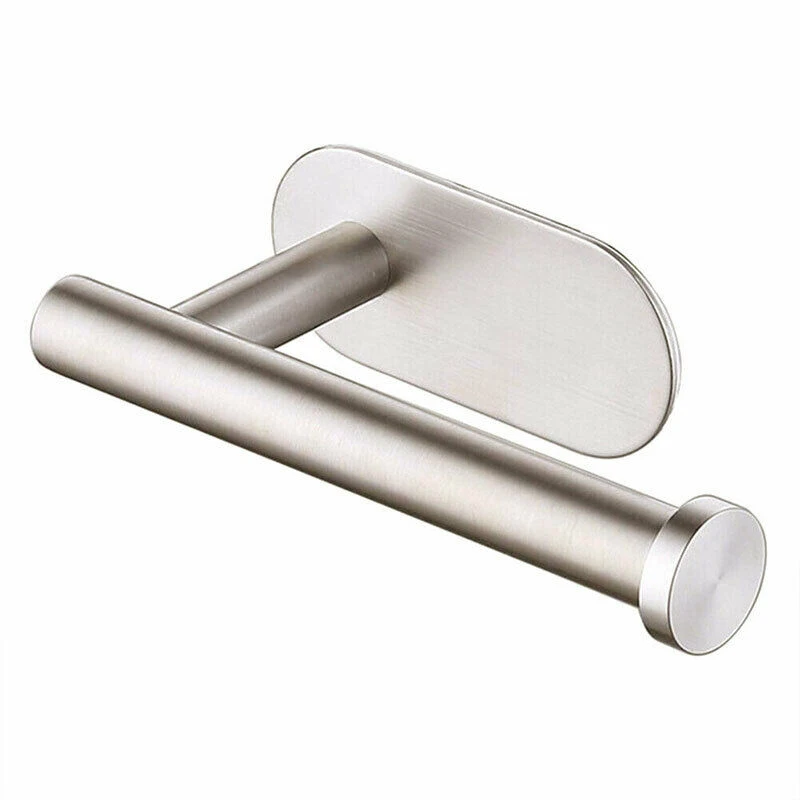 

Bathroom Toilet Roll Paper Tissue Holder Adhesive Stick On Wall Mount Punch-free 6.3 X 3.2 X 4 Inches Toilet Paper Holder