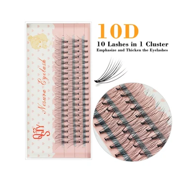 

QSTY individual lashes eyelashes 0.07 C curl false eyelash extension 8 10 12 14mm lashes 60 PCS makeup individual lashes