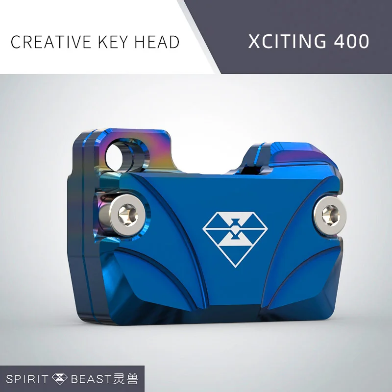 YST024A2-BLUE Чехол для ключей от мотоцикла SPIRIT BEAST, алюминиевый сплав, CNC аксессуары для Kymco Xciting 400 - Цвет: YST024A2-BLUE