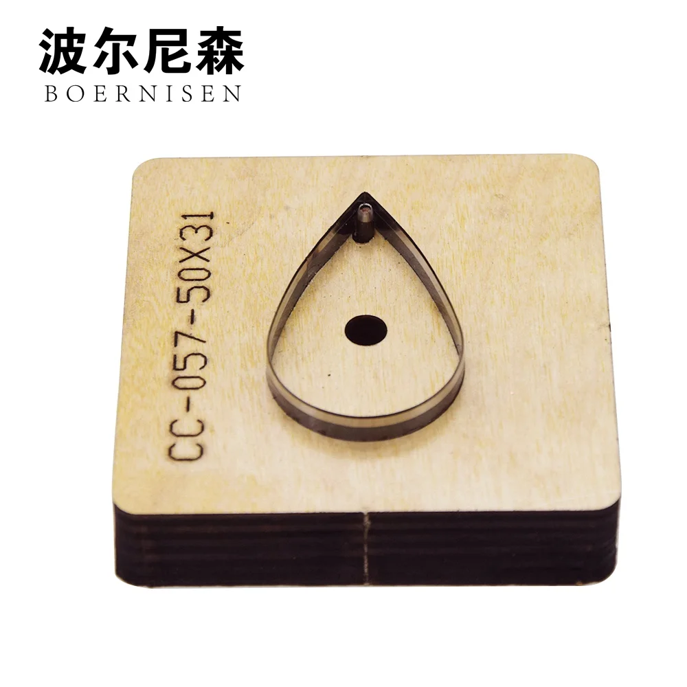Новые японские стальные лезвия высечки стальные пробивки каплевидные серьги режущие формы Кожа ремесло кожаный резак деревянная форма