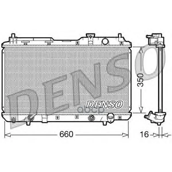 Радиатор Системы Охлаждения Honda: Cr-Vi Denso арт. DRM40010
