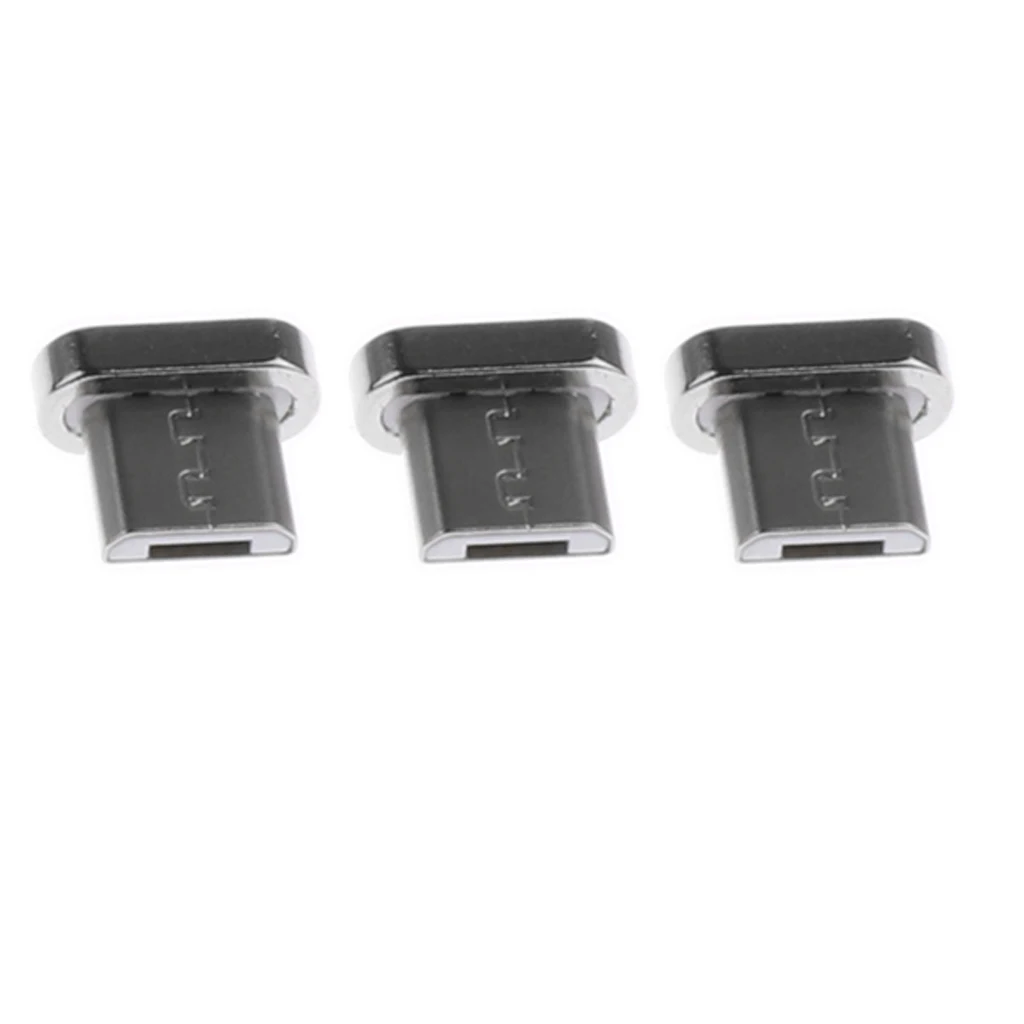 3 X Алюминиевый Micro USB для кончика преобразования разъема для телефонов Android