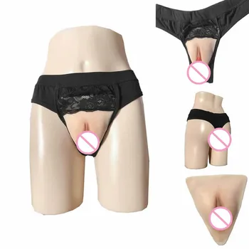

Men's Transsexual Underwear Special for Disguised Women Pluggable Underwear Protector Triangle Thong Mens Panties Briefs Solid