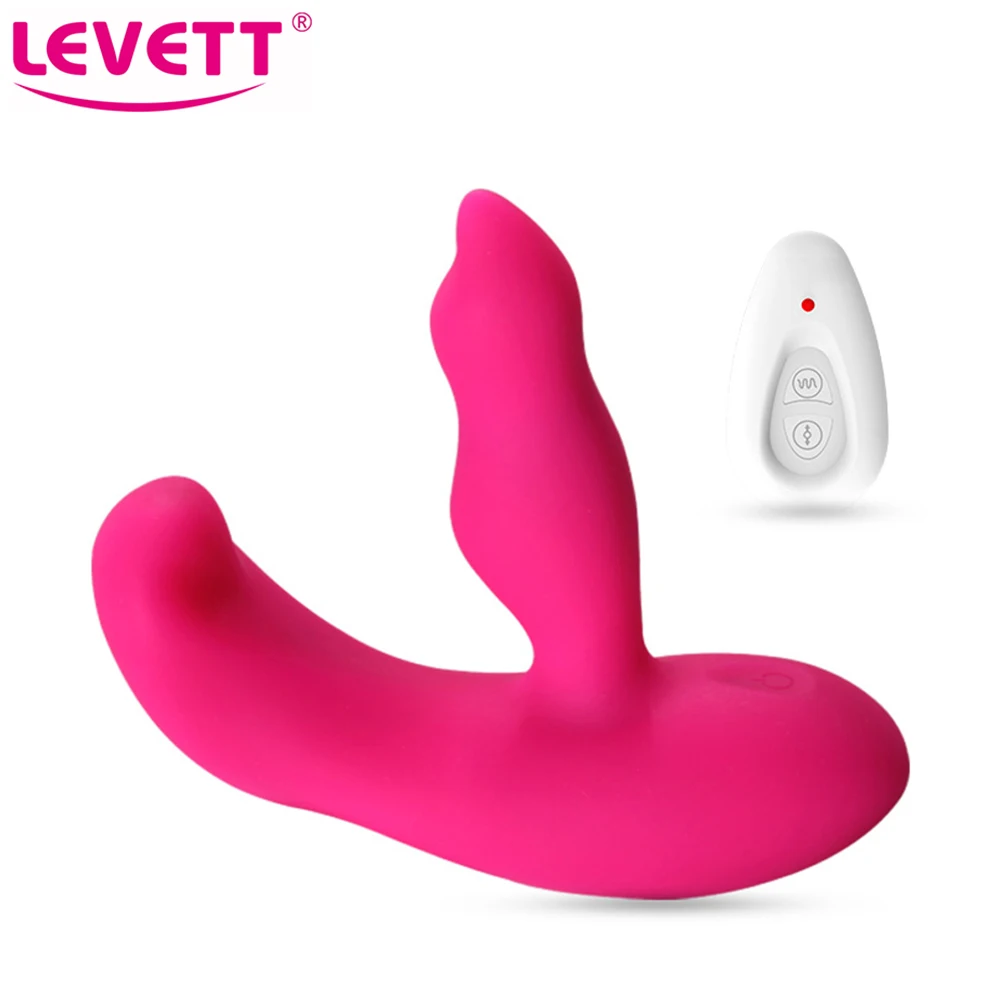 LEVETT Silicone Anal Vibrator For Women Dildo Butt Plug Stimulate Clitoris G-Spot Nipple Wireless Couples Sex Toys | Красота и