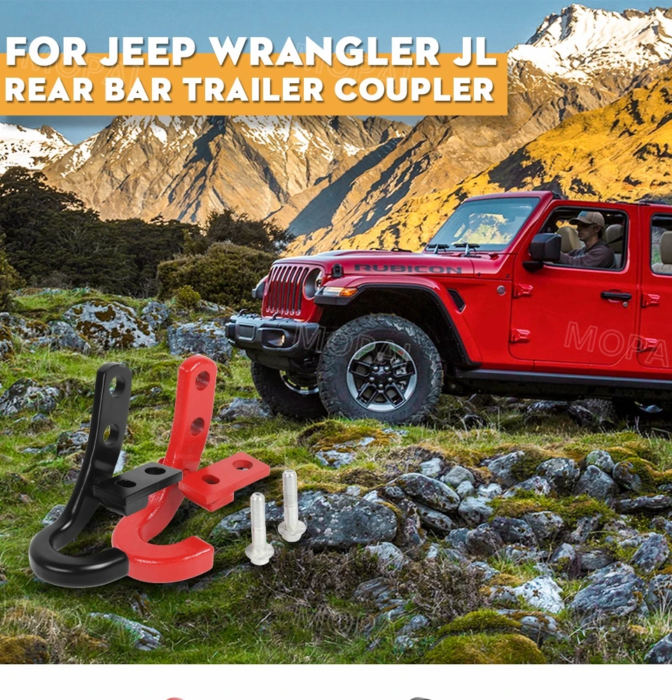 Буксировочные штанги MOPAI для Jeep Wrangler JL+ Автомобильный задний бампер буксировочный прицеп крюк аксессуары для Jeep Wrangler JL