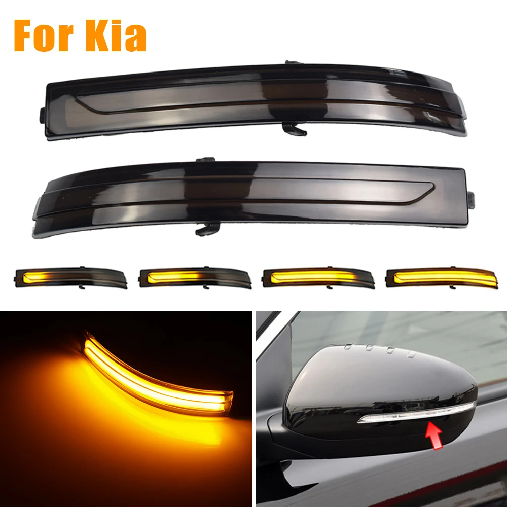 

2pcs Side Mirror indicator Dynamic Sequential Flowing LED Turn Signal Light For Kia Optima K5 TF 2011 2012 2013 2014 2015