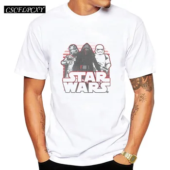 

Star Wars Fashion Design Men's Hispter T-shirt New Retro First Order Printed Male Novelty Tops Boy's Short Sleeve Casual Tee