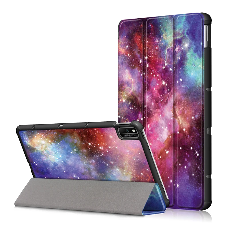 

Colorful printed case For Huawei Honor V6 10.4 2020 KRJ-W09 KRJ-AN00 10.4" Slim Magnetic Folding Stand Smart PU leather Cover