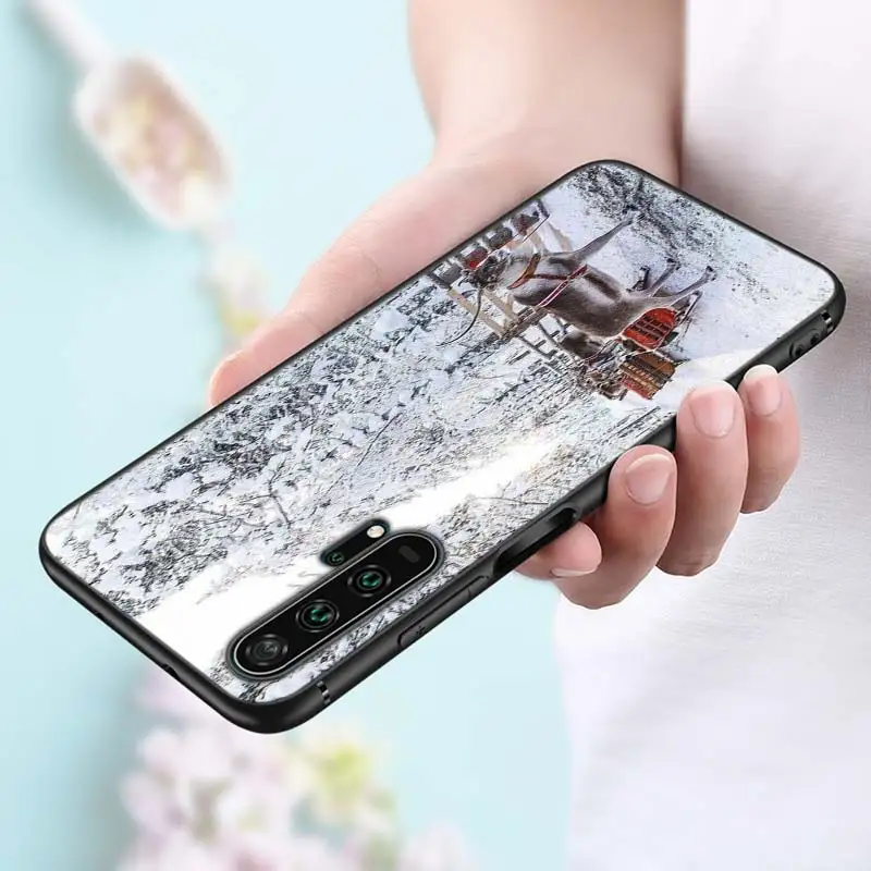 Style 02 Черный силиконовый чехол пейзаж зимний светильник снег для huawei Honor 10i 9X8X20 10 9 Lite 8 8A 7A 7C Pro Lite чехол для телефона - Цвет: Style 02