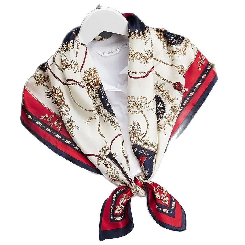 

YHFJ9090 New Fashion 15 colors Summer Square Thin Joker Shawl Women 100% Silk Scarf