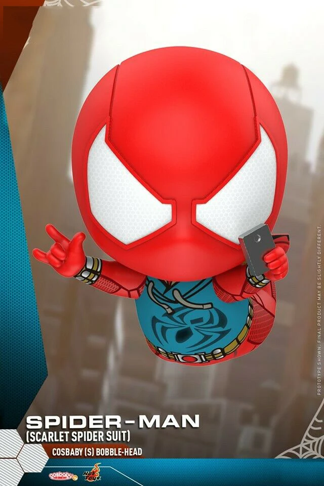 HOTTOYS COSB620 Человек-паук вдали от дома алый костюм паука фигурка косбэби