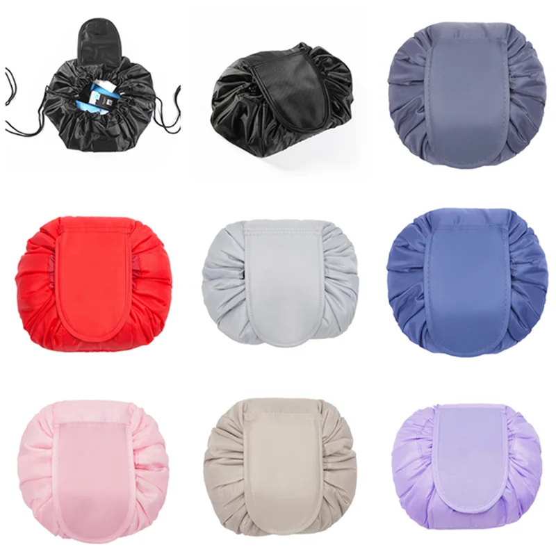  Women Drawstring Travel Cosmetic Bag Makeup Bag Organizer Make Cosmetic bag Case Storage Pouch Toil