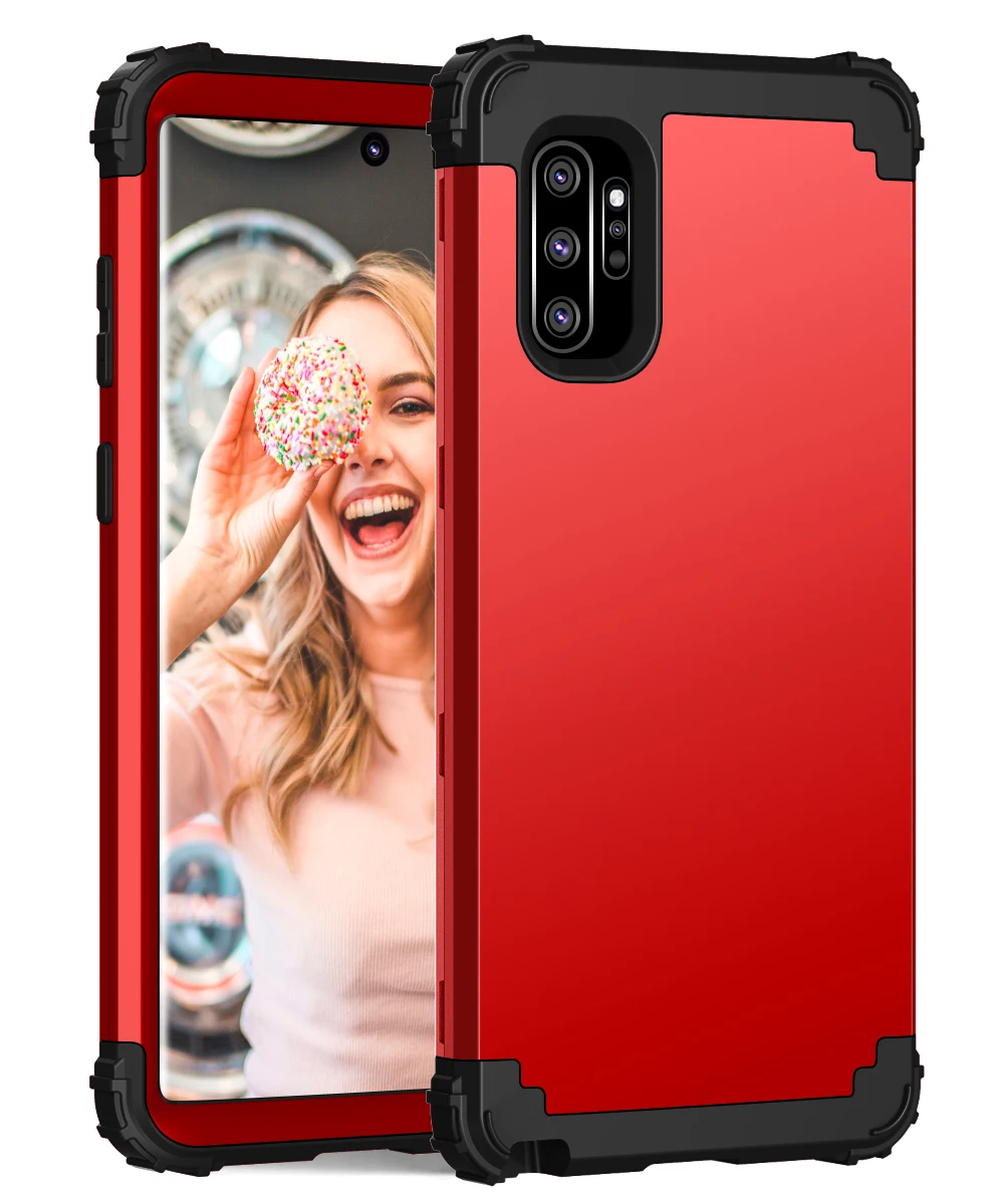 Shockproof Phone Case For Samsung Galaxy note 8 9 10 Heavy Duty Rugged Shock-Absorption/High Impact Resistant Hybrid 3 Layer |