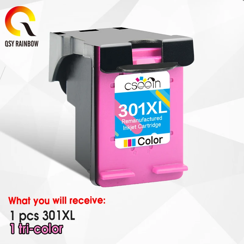 QSYRAINBOW совместимый картридж с чернилами Замена для HP 301xl Deskjet D1000 1050 2000 2050 2510 3000 3050A