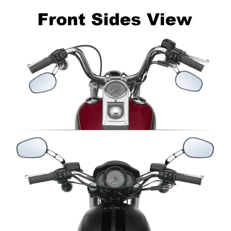 Мотоцикл 8 мм зеркала заднего вида для Harley Softail Springer Heritage Classic Road King Touring XL883 Sportster Fatboy Dyna FXDF