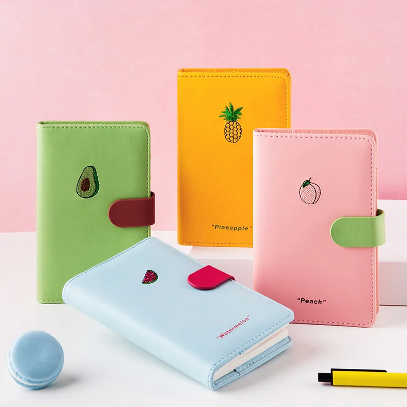 

Cute A6 Planner Organizer Kawaii Fruit Diary Notebooks and Journals DIY Agendas Personal Travel Note Book Handbook Stationery