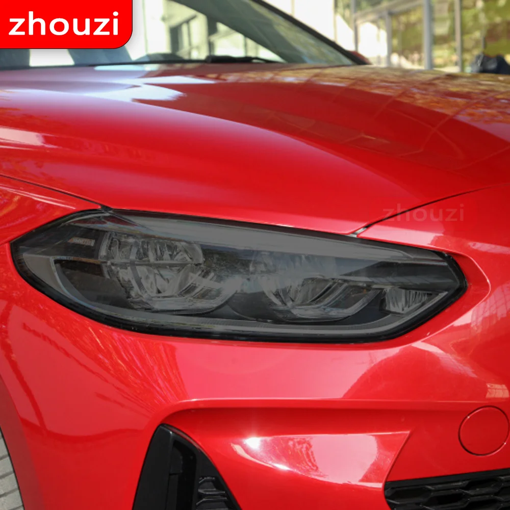 2 Pcs Car Headlight Tint Pellicola Protettiva Nera Protezione Adesivo Tpu Trasparente Per Bmw Serie 1 F40 M135I 118 Accessori