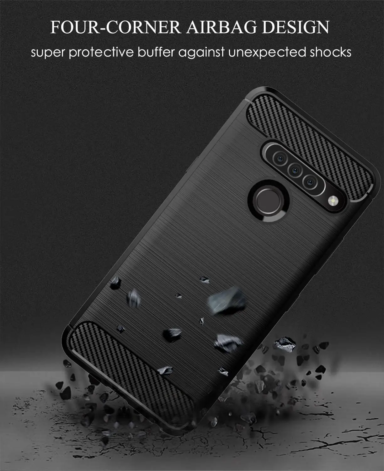 Матовый мягкий чехол для мобильного телефона из углеродного волокна LG X2 K8 PLUS LV3 2018