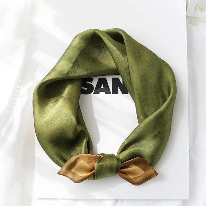 100% Silk Bandana Scarf – Luxury Square Neckerchief