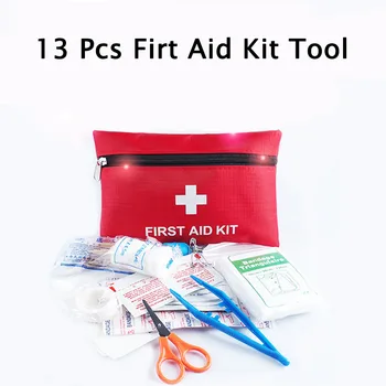 

13Pcs/Set Outdoor Emergency Survival Bag Mini Family First Aid Kit Sport Travel Home Medical Bag First Aid Bag Security Protect