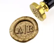 Инициалы воск печать штамп/пользовательские монограммы свадебные печати/свадебные приглашения печать/на заказ Свадебная печать