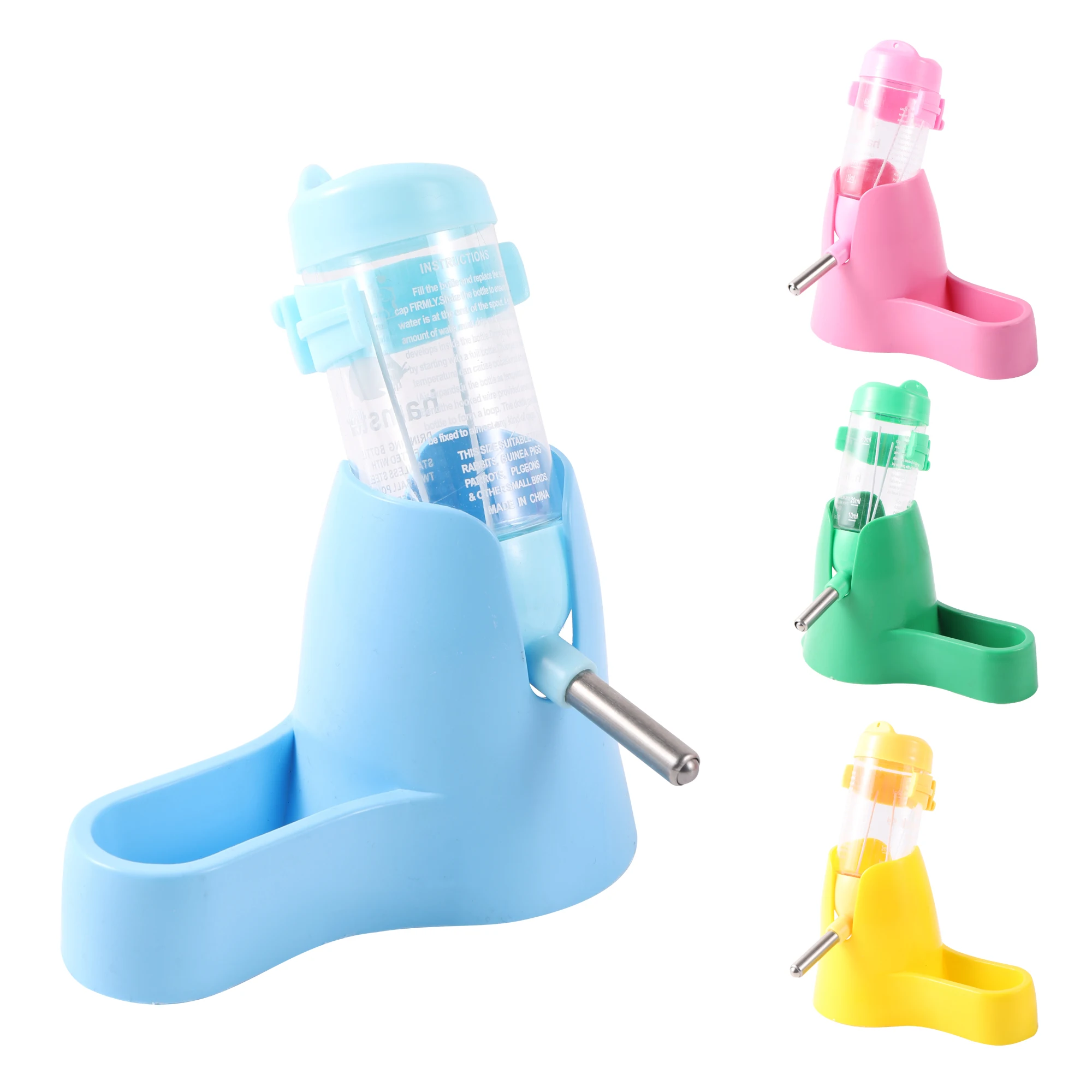 Hamster Water Feeder Small Animal Water Bottle Pet Drinking Bottle Pet Hamster Drinker Water Bottle Dispenser Feeder Hanging Pet Guinea Pig Squirrel Rabbit Drinking Head Pipe Fountain