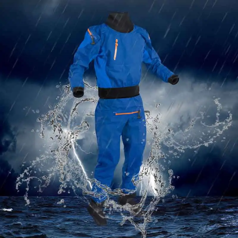 Mens Drysuits Back Entry and Relief Zips Surface Immersion Whitewater Suits Kayak Clothing &amp Accessories | Спорт и развлечения