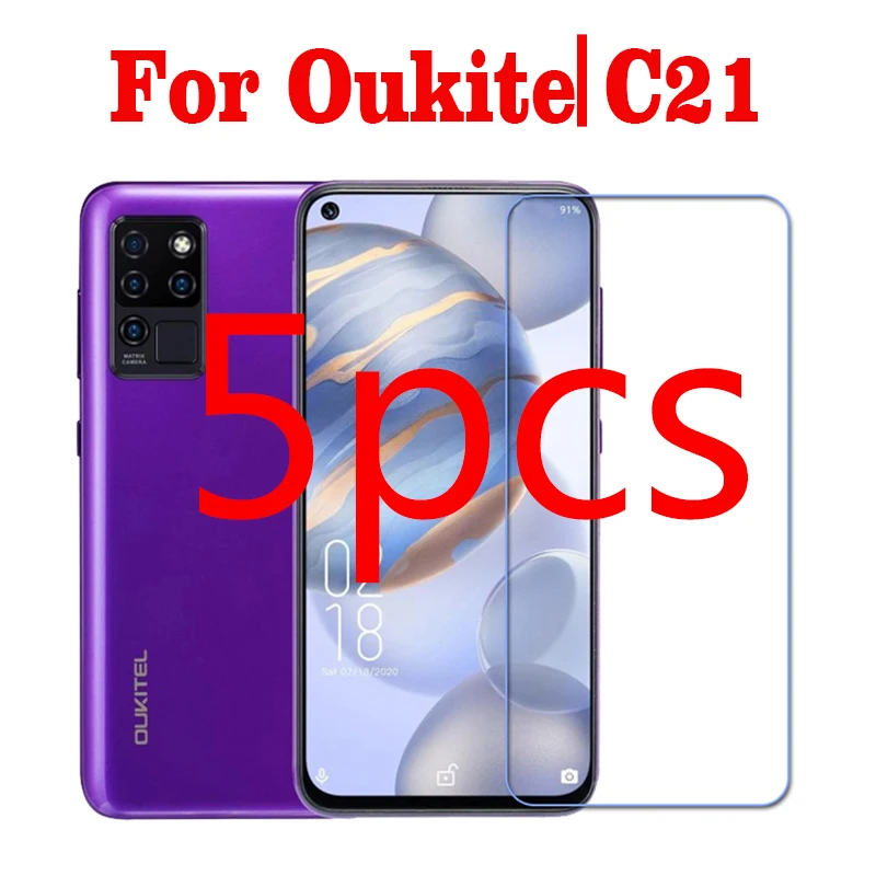 Закаленное стекло с полной проклейкой для oukitel c21 9h 5 шт. защитная пленка экрана 6 4