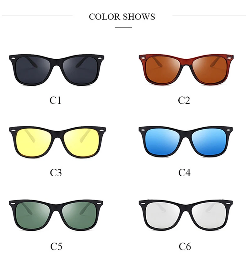 Мужские солнцезащитные очки в ретро стиле, поляризационные, квадратные, брендовые, дизайнерские