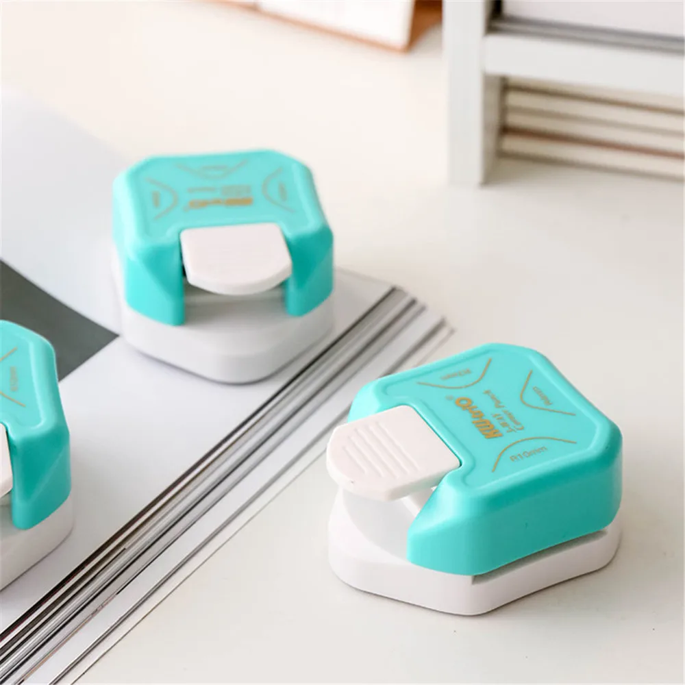 3 In 1 Plastic Punching Machine R4 R7 R10 Card Paper Hole Punch Circle Pattern DIY Paper Cutter Card Scrapbooking Punch
