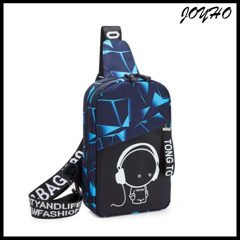 

Anti Theft Luminous small crossbody bags for women messenger bags men casual sling chest bag waterproof travel shoulder bag pack