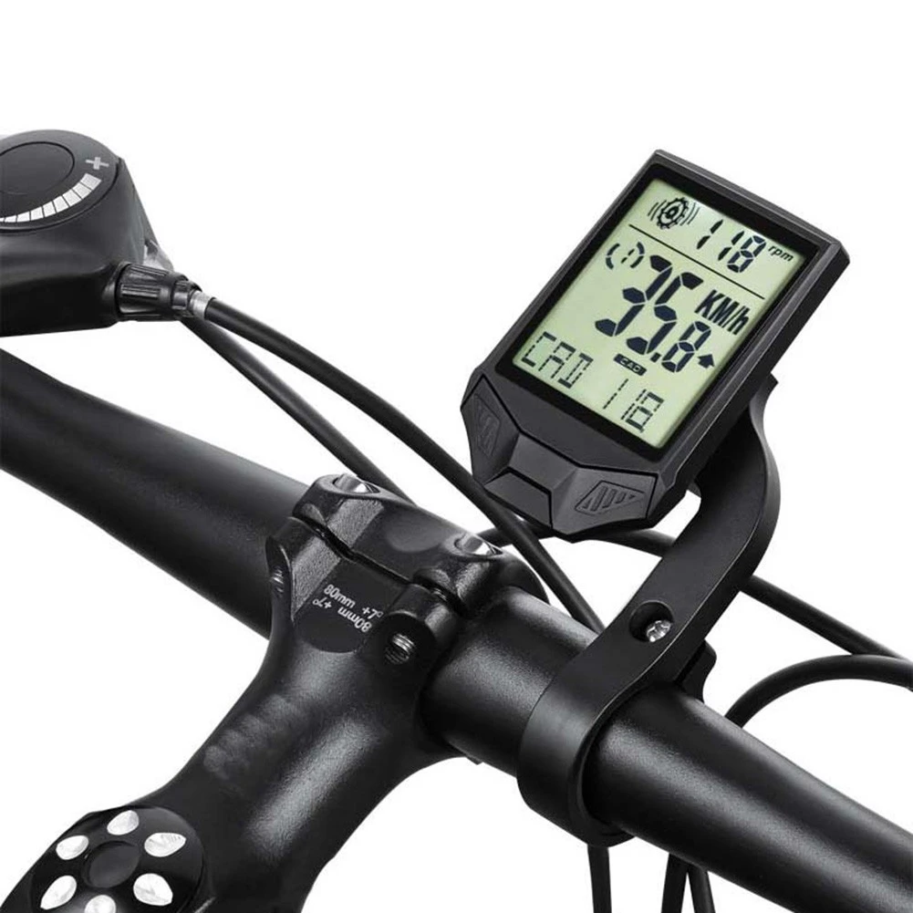 Wireless Cycling Computer MTB Bike Cadence Speedometer Multifunctional Rainproof Nightlight
