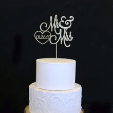 Индивидуальный заказ Mr& Mrs фамилия свадебный торт Топпер с винтовкой пистолет, уникальные и крутые свадебные украшения, торт поставки