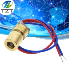 10 шт. 5 мВт Лазерные диоды для Arduino 5 в 5 мВт 650 нм диоды Красная точка лазерный диод цепи 5 в 5 мВт 650 нм модуль указка прицел Медная головка