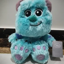 Jouet en peluche assis de Monsters University pour enfant, poupée rembourrée et douce de Baby Sulley Sullivan, taille de 28 cm,