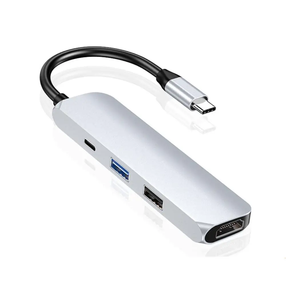 Type-c видео конвертер четыре в одном C Тип c к Hdmi Кабель-адаптер 4k Hd концентратор многофункциональная док-станция